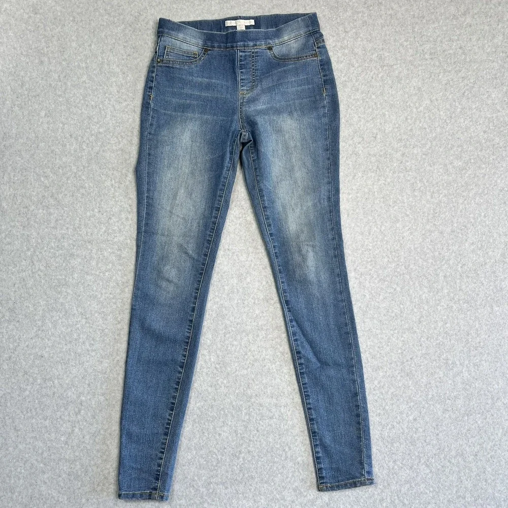 Boston Proper Skinny Straight Leg Stretch Women's 2 Jeans Light Washed Denim